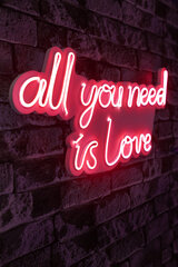 Dekoratīvs sienas apgaismojums All You Need is Love, 1 vnt. cena un informācija | Interjera priekšmeti | 220.lv