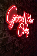 Декоративный настенный светильник Good Vibes Only 2, 1 шт. цена и информация | Детали интерьера | 220.lv