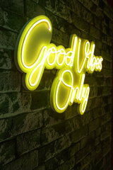 Декоративный настенный светильник Good Vibes Only 2, 1 шт. цена и информация | Детали интерьера | 220.lv