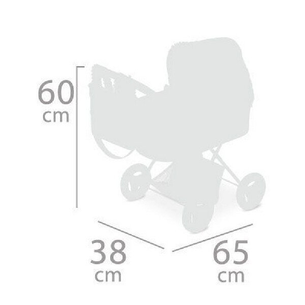 DeCuevas Toys Leļļu rati ar mugursomu "Ocean Fantasy" 60cm 85041 cena un informācija | Rotaļlietas meitenēm | 220.lv