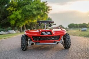 Одноместный детский электромобиль Overjump Kart 500W, красный цвет цена и информация | Электромобили для детей | 220.lv