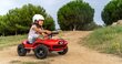 Vienvietīgs bērnu elektromobilis Overjump Kart 500W, sarkans cena un informācija | Bērnu elektroauto | 220.lv