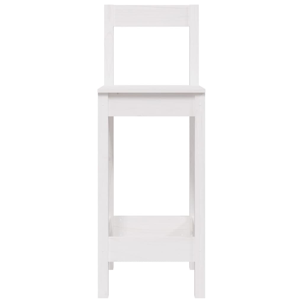 Bāra krēsli, 2 gab., 40x41,5x112 cm, balts цена и информация | Virtuves un ēdamistabas krēsli | 220.lv