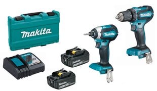 Akumulatora instrumentu komplekts Makita DLX2289 LXT, 18 V, ar akumulatoru un lādētāju cena un informācija | Skrūvgrieži, urbjmašīnas | 220.lv