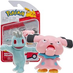 Pokemon Machop и Snubbull Collector's Figurine Battle Figure Pack 2634 цена и информация | Конструктор автомобилей игрушки для мальчиков | 220.lv