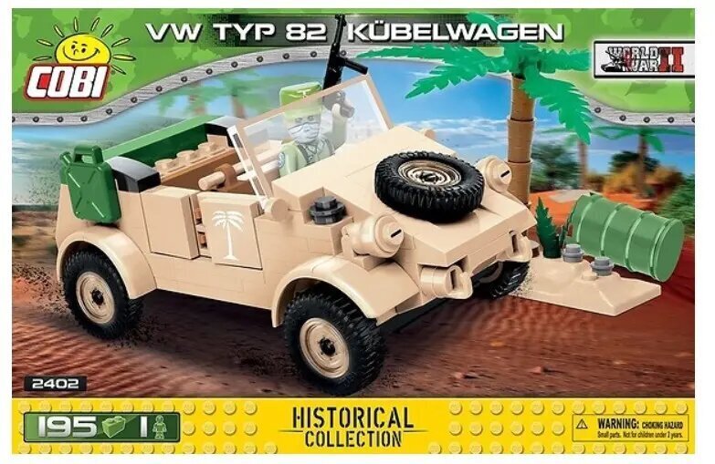 Spilventiņi VW Type 82 Kübelwagen cena un informācija | Konstruktori | 220.lv