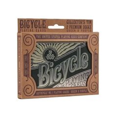 Подарочный набор карт Bicycle: две колоды в стиле ретро в металлической банке  цена и информация | Настольная игра | 220.lv