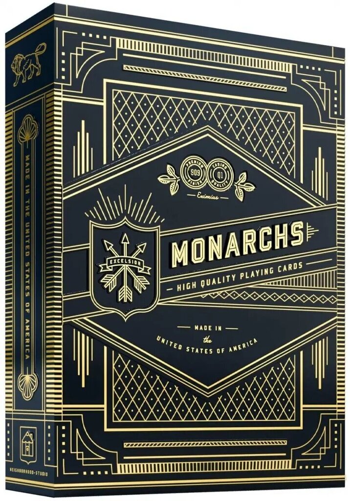 Kartes Monarhi Deck Black цена и информация | Galda spēles | 220.lv