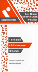 Žaidimo kortelių įmautės Rebel Mini European, 44x68mm, 100 Vnt цена и информация | Настольные игры, головоломки | 220.lv