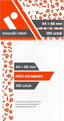 Žaidimo kortelių įmautės Rebel Mini European, 44x68mm, 100 Vnt cena un informācija | Galda spēles | 220.lv