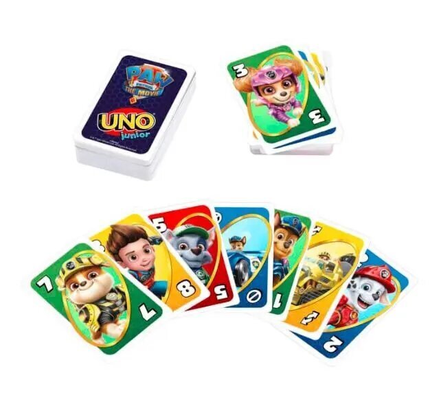 Kāršu Spēles Mattel UNO Junior The Paw Patrol cena un informācija | Galda spēles | 220.lv