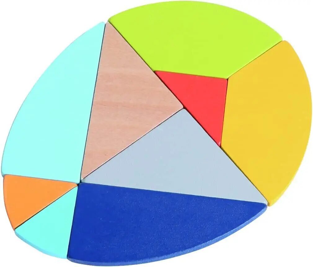 Jigsaw puzzle spēle Tangram olu var cena un informācija | Attīstošās rotaļlietas | 220.lv