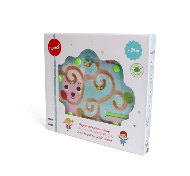 Koka Magnētiskais labirints Aitas cena un informācija | Attīstošās rotaļlietas | 220.lv