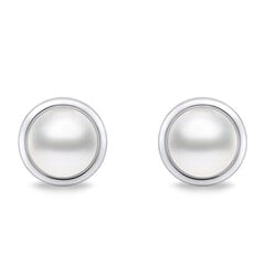 Brilio Silver Eleganti sudraba auskari ar īstām pērlēm EA626W sBS2840 cena un informācija | Auskari | 220.lv