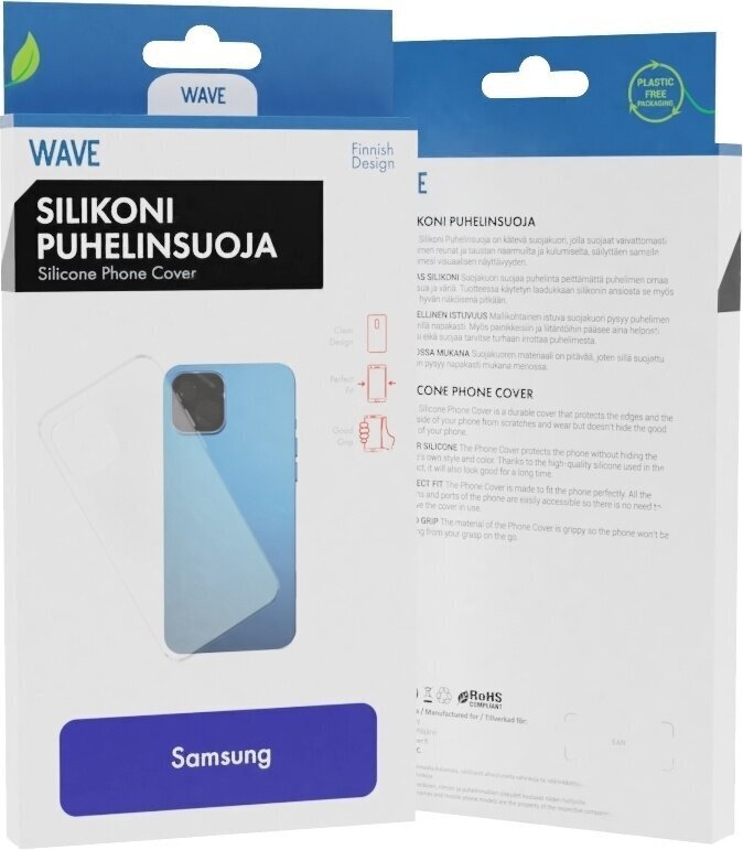 Wave aizsargmaciņš Silikona, Samsung Galaxy A23 5G, caurspīdīgs cena un informācija | Telefonu vāciņi, maciņi | 220.lv