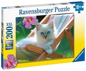 Ravensburger Puzzle White Kitten 200p 13289 cena un informācija | Puzles, 3D puzles | 220.lv