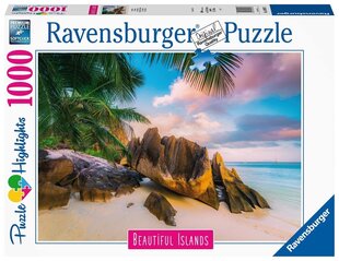 Ravensburger Puzle Beaut.islands Seychelles 1000p 16907 cena un informācija | Puzles, 3D puzles | 220.lv