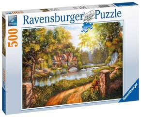 Ravensburger Puzle Cottage pie upes 500pc 16582 cena un informācija | Puzles, 3D puzles | 220.lv