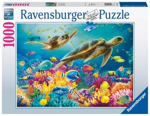 Ravensburger puzle Zilā zemūdens pasaule 1000p 17085 cena un informācija | Puzles, 3D puzles | 220.lv