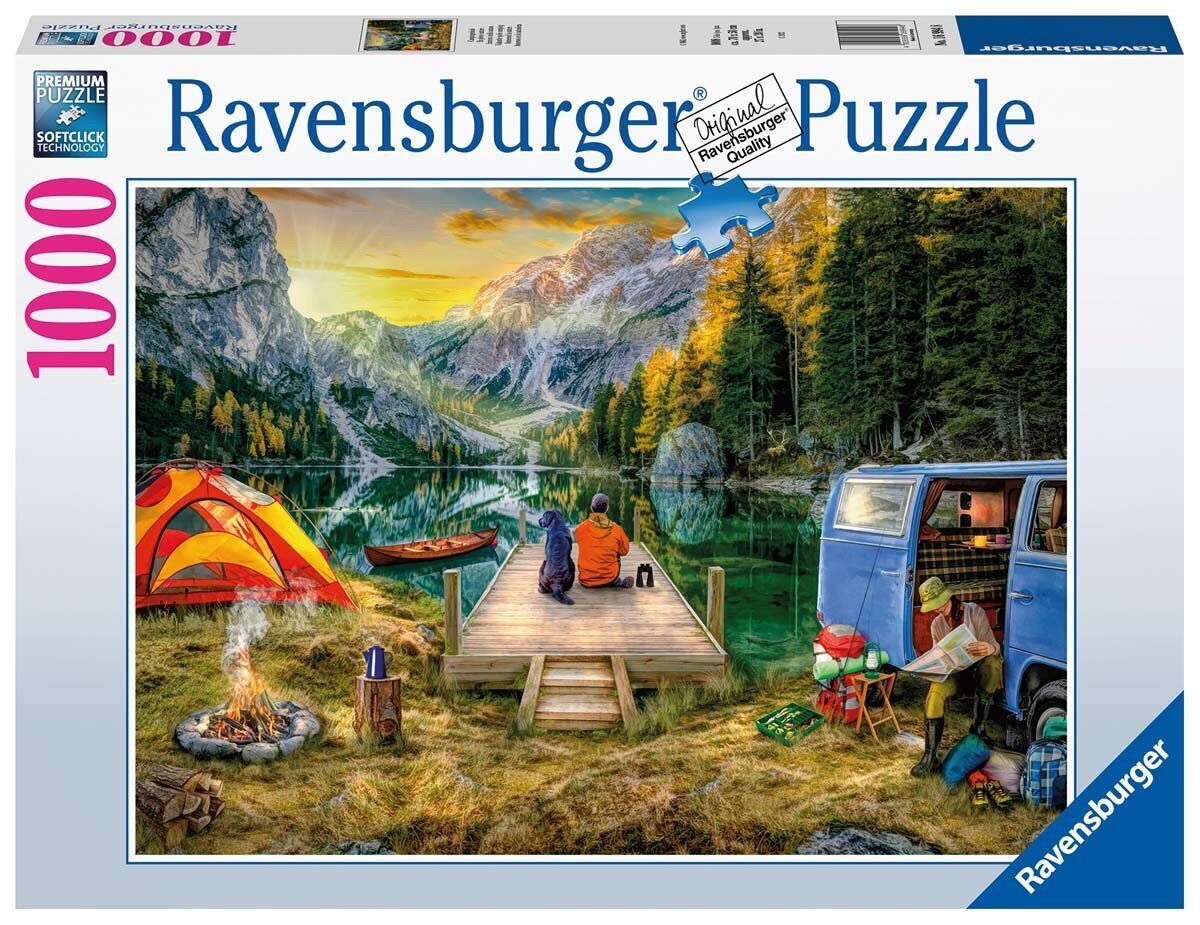 Ravensburger Puzzle kempinga brīvdienas 1000p 16994 cena un informācija | Puzles, 3D puzles | 220.lv