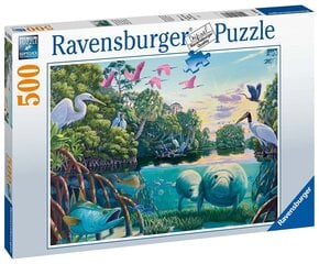 Ravensburger Puzle Manatee mirkļi 500p 16943 cena un informācija | Puzles, 3D puzles | 220.lv