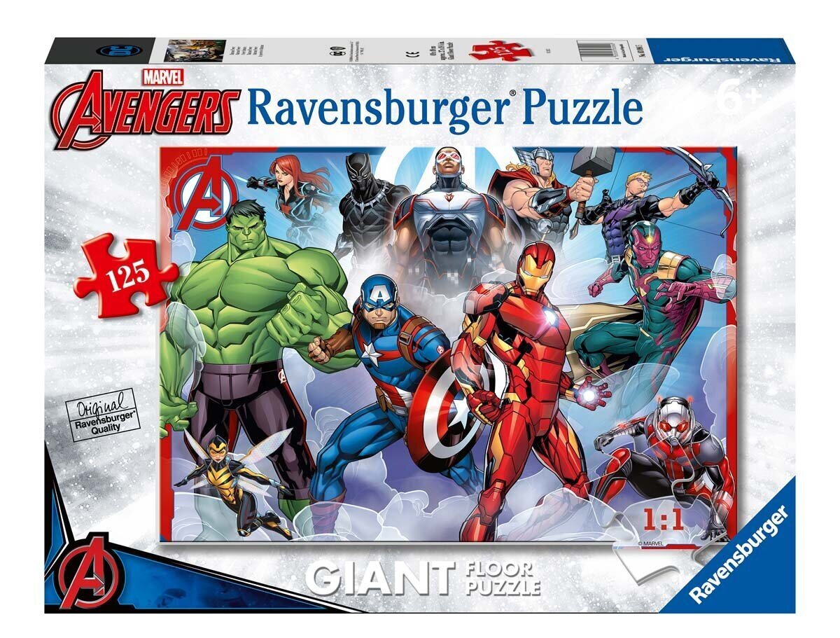 Ravensburger puzle Avengers 125p 5643 цена и информация | Puzles, 3D puzles | 220.lv