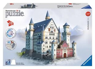 Ravensburger 3D puzle Maxi: pils Neuschwanstein (216gab) (12573) cena un informācija | Puzles, 3D puzles | 220.lv
