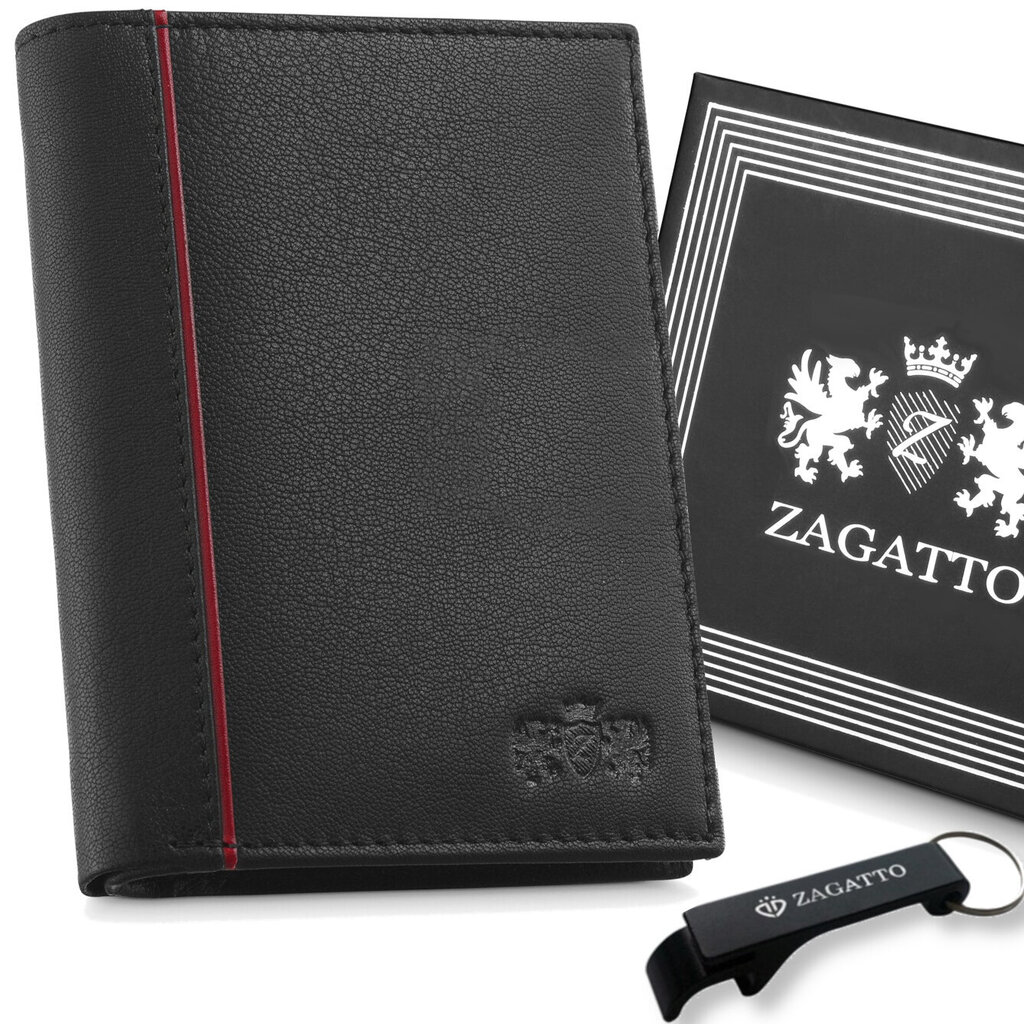 Dabīgās ādas maks vīriešu Zagatto RFID Secure цена и информация | Vīriešu maki, karšu maki | 220.lv