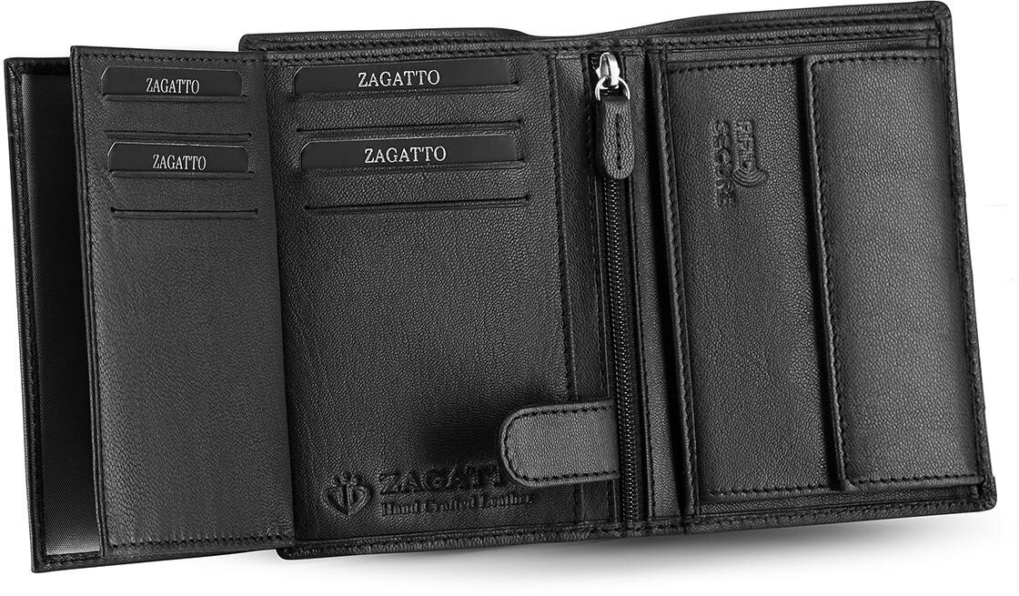 Dabīgās ādas maks vīriešu Zagatto RFID Secure cena un informācija | Vīriešu maki, karšu maki | 220.lv