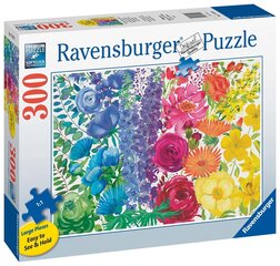 Ravensburger puzle ziedu varavīksne 300PLF 17129 cena un informācija | Puzles, 3D puzles | 220.lv