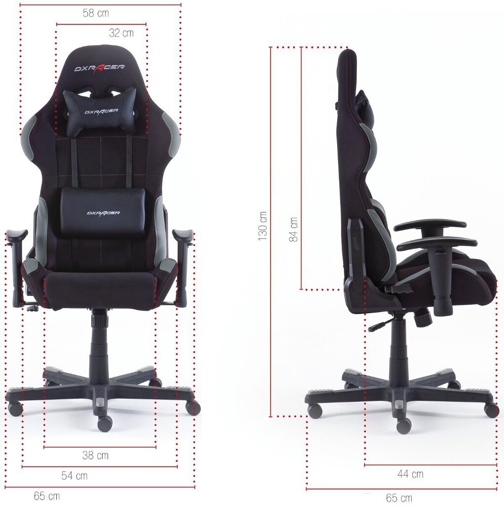 Spēļu krēsls MC Akcent DX Racer 5, melns/pelēks цена и информация | Biroja krēsli | 220.lv