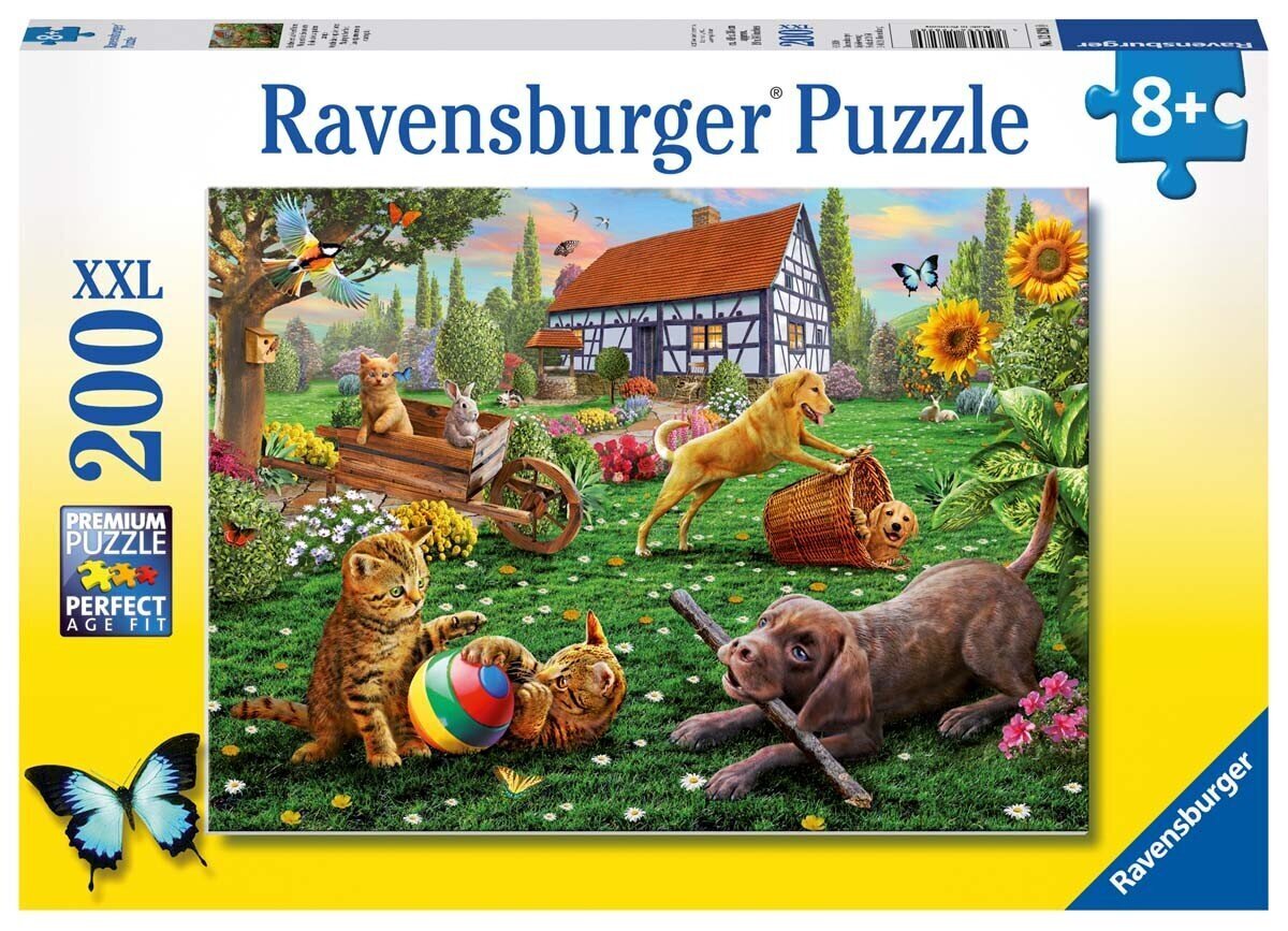 Ravensburger puzle , kas spēlē pagalmā 200p 12828 cena un informācija | Puzles, 3D puzles | 220.lv