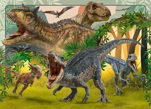 Ravensburger puzle Jurassic World Bamper Pack 4x100pc 5619 cena un informācija | Puzles, 3D puzles | 220.lv