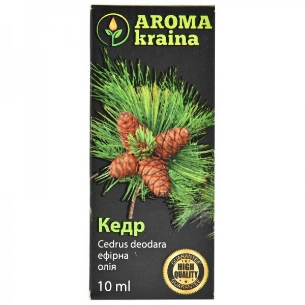 Eļļa ēteriskā Ciedrs AROMA kraina, 10 ml cena un informācija | Ēteriskās eļļas, kosmētiskās eļļas, hidrolāti | 220.lv