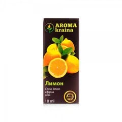 Eļļa ēteriskā Citrons AROMA kraina, 10 ml cena un informācija | Ēteriskās eļļas, kosmētiskās eļļas, hidrolāti | 220.lv