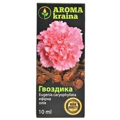 Eļļa ēteriskā Krustnagliņas AROMA kraina, 10 ml cena un informācija | Ēteriskās eļļas, kosmētiskās eļļas, hidrolāti | 220.lv