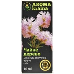 Eļļa ēteriskā Tējas koks AROMA kraina 10ml цена и информация | Эфирные, косметические масла, гидролаты | 220.lv