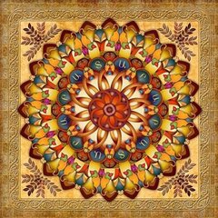 Diamond Mandala Mosaic 7d возле красного и желтого 1006559 цена и информация | Алмазная мозаика | 220.lv