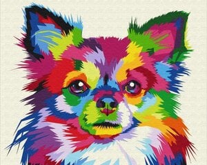 Картина по номерам - Собака в цветах цена и информация | Живопись по номерам | 220.lv
