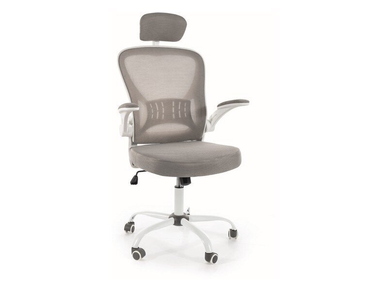 Biroja krēsls Signal Q-639, pelēks/balts cena un informācija | Biroja krēsli | 220.lv