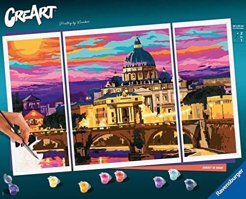 Glezna ar cipariem Ravensburger Rome, 80 x 50 cm cena un informācija | Gleznas pēc numuriem | 220.lv