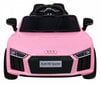 Audi R8 vienvietīgs elektromobilis, rozā krāsā цена и информация | Bērnu elektroauto | 220.lv