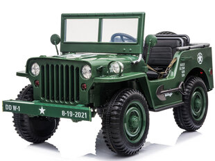 J E E P Willys pilots 3-vietīgs militārais elektriskais SUV цена и информация | Электромобили для детей | 220.lv