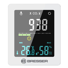 BRESSER CO² gaisa kvalitātes monitors Smile white cena un informācija | Meteostacijas, āra termometri | 220.lv