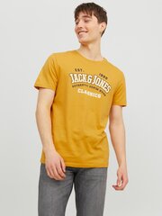 T-krekls vīriešiem Jack&Jones 12233594*01, dzeltens cena un informācija | Vīriešu T-krekli | 220.lv