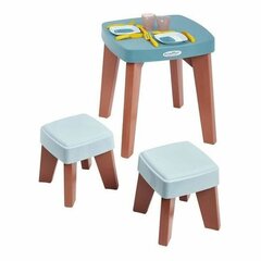 Galds un 2 krēsli Ecoiffier (13 gab.) cena un informācija | Bērnu krēsliņi un bērnu galdiņi | 220.lv