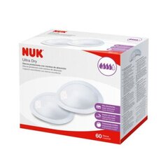 NUK krūšturu ieliktņi Ultra dry 60gab. цена и информация | Товары для кормления | 220.lv