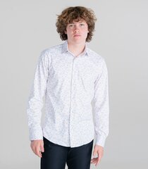 Espada мужская рубашка 863051 01, белый/оранжевый 863051*01-XL цена и информация | Мужские рубашки | 220.lv