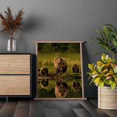 Картина по номерам На Раме "Медвежья семья" Oh Art! 40x50 см цена и информация | Живопись по номерам | 220.lv