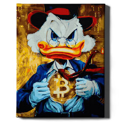 Картина по номерам На Раме "Bitcoin Duсka" Oh Art! 40x50 см цена и информация | Живопись по номерам | 220.lv